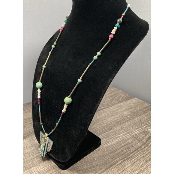 Artisan Handcrafted Lauren Pollaro Sterling Silver Mixed Media York Maine Art - Picture 2 of 10